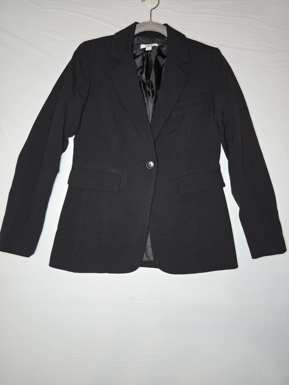 Bar III Black One Button Blazer Women's Size 0 Stretch Career Work Jacket